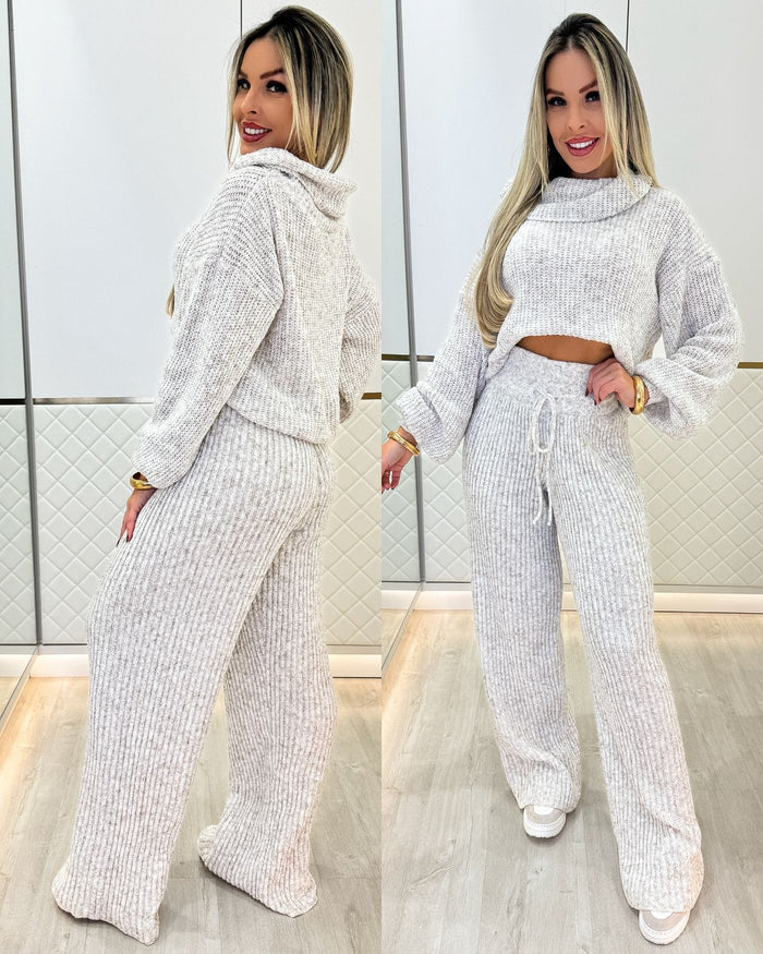 Conjunto Tricô Londres IlhaBella + BRINDE